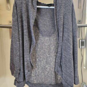 Torrid Women's Gray Hacci Hooded Cardigan Size 2x Length 27"